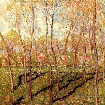 Arbres en hiver Vue de Bennecourt II Claude Monet Peinture à l'huile